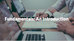 Fundamentals; An Introduction